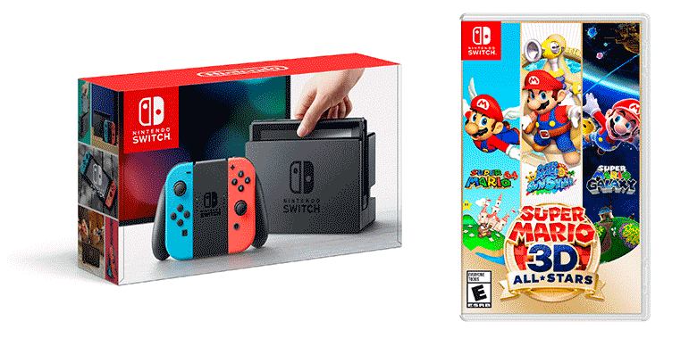 Nintendo Switch and Super Mario Bros