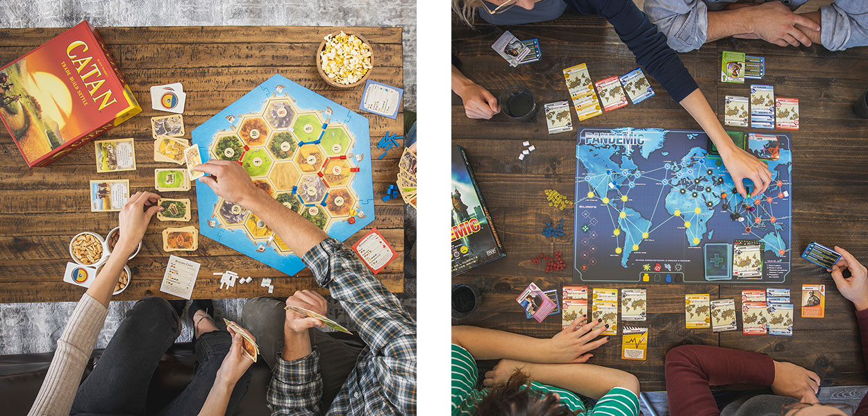 Catan and Pandemic – The Board Game