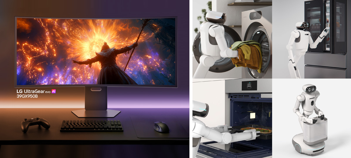 LG UltraGear™ OLED GX8 & LG Home Robot (CLOiD)